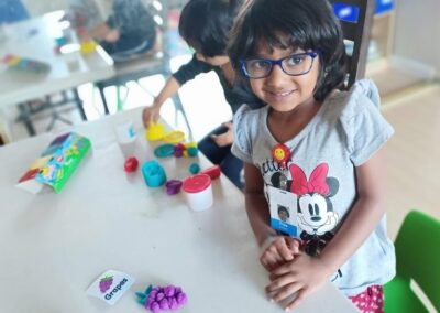 Kids busy in art, craft and special engagement programs