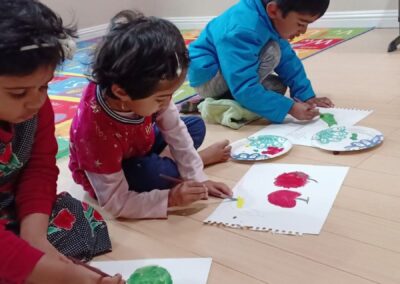 Kids busy in art, craft and special engagement programs