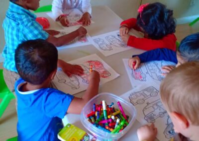 Kids busy in art, craft and special engagement programs